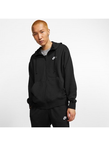 Бомбер чоловічий Nike M Nsw Club Hoodie Fz Ft (BV2648-010) XL Чорний