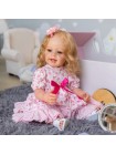 Силіконова колекційна лялька Reborn Doll Дівчинка Єва Вінілова Лялька Висота 55 см (491)