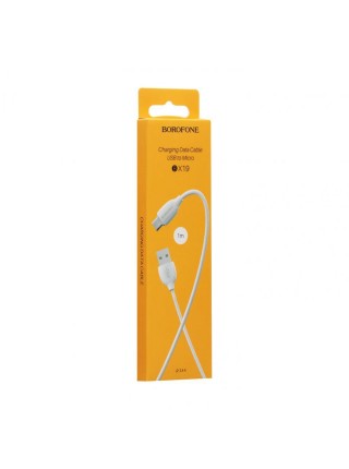 Кабель Borofone BX19 Benefit 2.4 А 1 м USB — Micro USB Білий