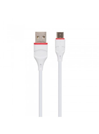Кабель Borofone BX17 USB — microUSB 2.4A Max 1 m Білий