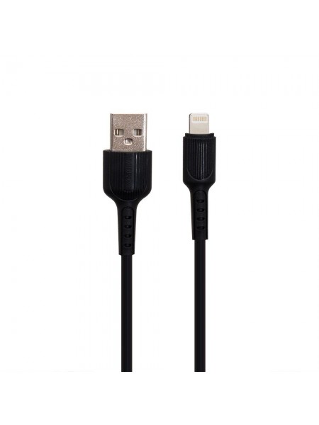 Кабель Borofone BX16 USB — Lightning 2.4A Max 1 m Чорний