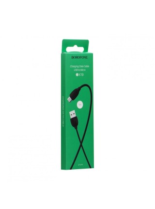 Кабель Borofone BX19 Benefit USB — microUSB 2.4A Max 1 m Чорний