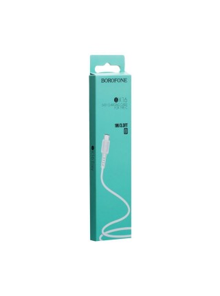 Кабель Borofone BX16 Easy Chargng Cable USB — Type C 2 А 1m Білий