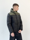 Зимова куртка "Європейка" Nike хакі-чорна S (1676227897)