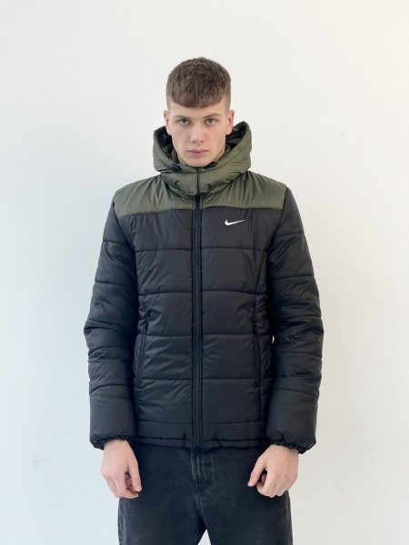 Зимова куртка "Європейка" Nike хакі-чорна XXL (1676227897/4)