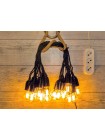 Вулична Ретро Гірлянда Филаментная Для Вулиці і Приміщення RETRO LAMPA Вінтаж 25 метрів 51 ламп 4W (Лампа