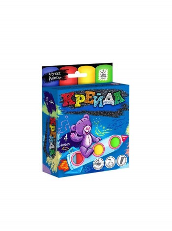 Крейда для малювання на асфальті Danko Toys MEL-01-02U 4 шт.