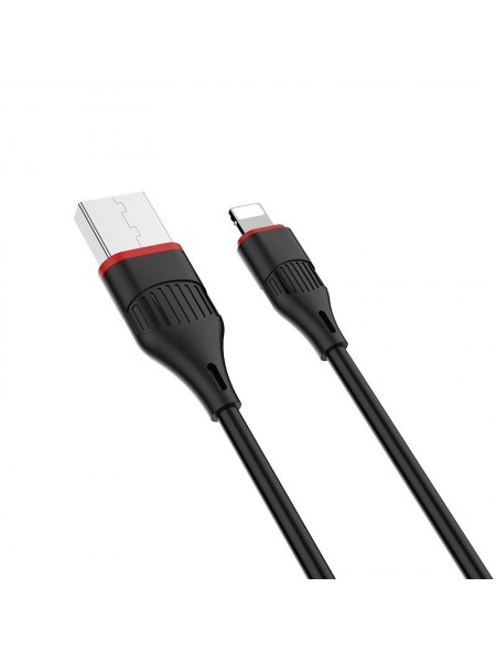 Кабель USB Borofone BX17 для синхронізації даних, пристроїв Lightning, 1м, струм до 2А.