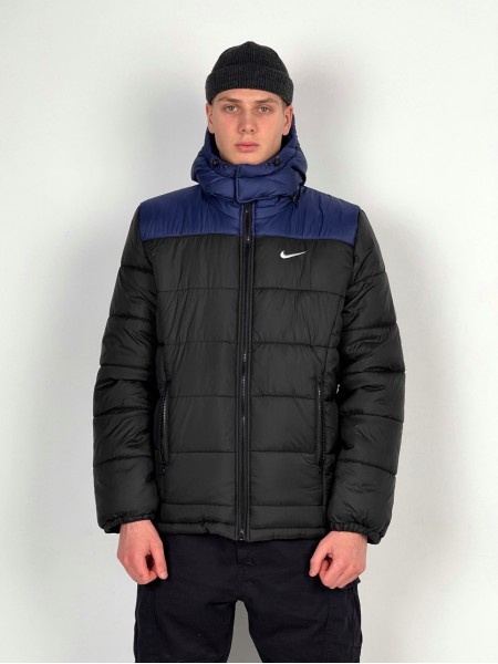 Зимова куртка "Європейка" Nike синьо-чорна XL (1592560834/3)