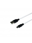 Кабель Ridea RC-M124 Soft Silicone 60W USB Type C 3A 1 m White - Black