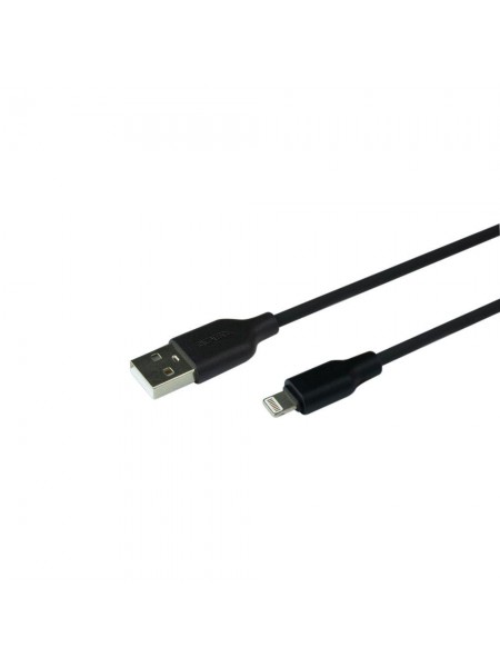 Кабель Ridea RC-M134 Soft Silicone 12W iPhone 2.4A 1 m Black