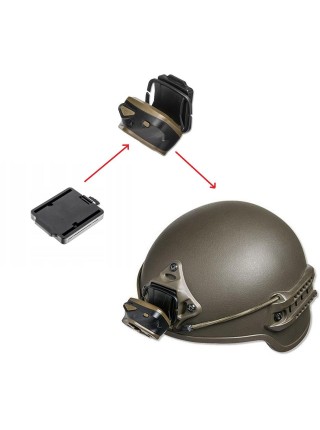 Адаптер для кріплення ліхтаря на шолом Mactronic Nomad 03 48х40х10 мм Black (RHM0011)