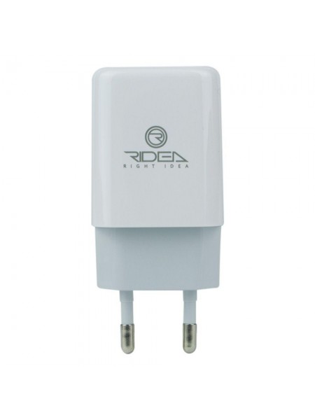 Мережевий зарядний пристрій Ridea RW-11211 Element Auto-ID USB — Type C 2.1 A White