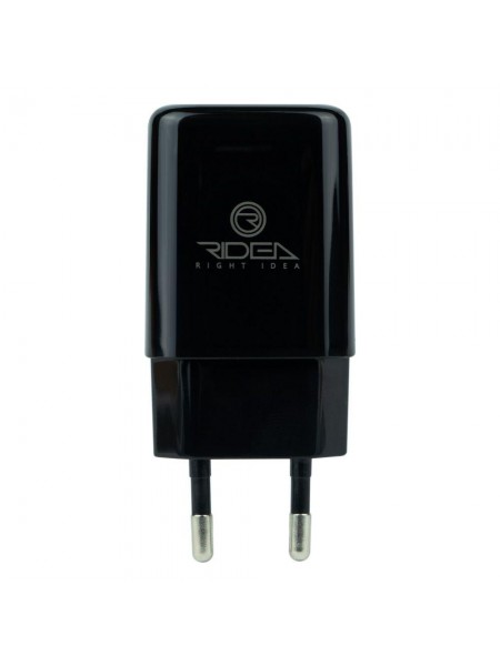 Мережевий зарядний пристрій Ridea RW-11211 Element Auto-ID USB — Type C 2.1 A Black