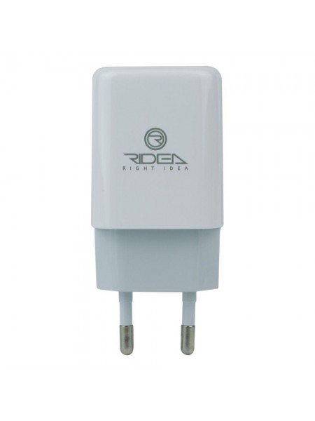 Мережевий зарядний пристрій Ridea RW-21011 Element Duo Fast Charging 2.1 A White