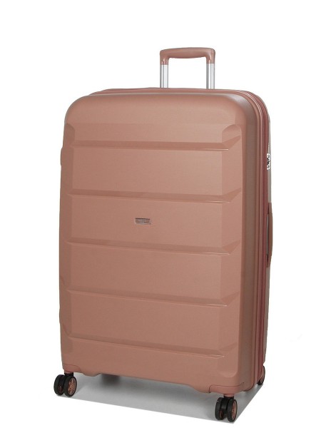 Валіза велика L поліпропілен Airtex 646 119 л 79,5×52×30 см Рожеве золото