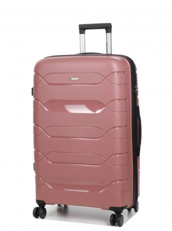 Валіза велика L поліпропілен Worldline Airtex 282 109 л 74×47×30 см Рожеве золото
