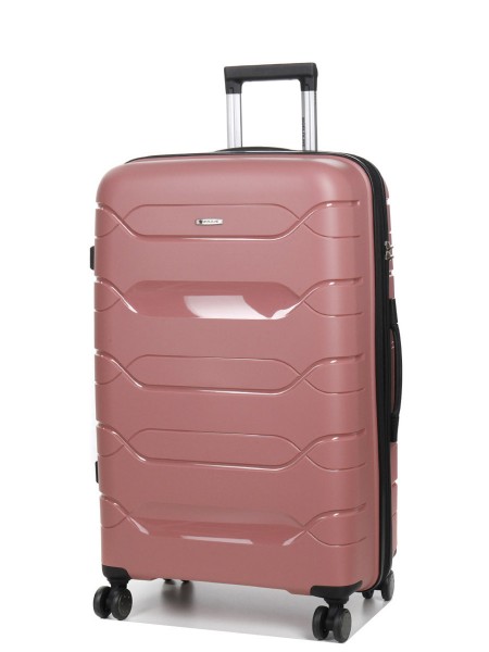 Валіза велика L поліпропілен Worldline Airtex 282 109 л 74×47×30 см Рожеве золото