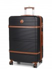 Валіза велика L ABS-пластик Worldline Airtex 629 76×52×30 см 110 л Чорна