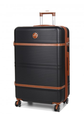 Валіза велика L ABS-пластик Worldline Airtex 629 76×52×30 см 110 л Чорна