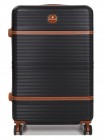 Валіза велика L ABS-пластик Worldline Airtex 629 76×52×30 см 110 л Чорна