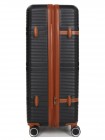 Валіза велика L ABS-пластик Worldline Airtex 629 76×52×30 см 110 л Чорна