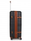 Валіза велика L ABS-пластик Worldline Airtex 629 76×52×30 см 110 л Чорна