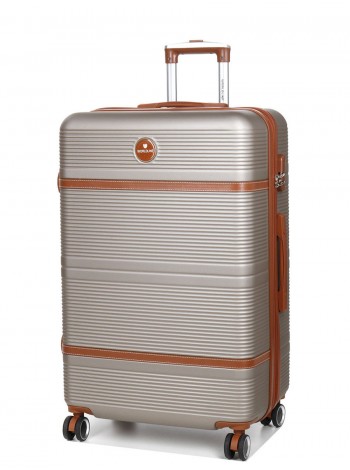 Валіза велика L ABS-пластик Worldline Airtex 629 76×52×30 см 110 л Шампань