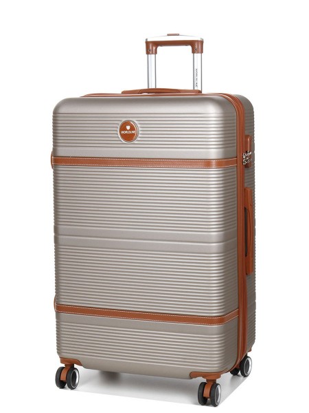 Валіза велика L ABS-пластик Worldline Airtex 629 76×52×30 см 110 л Шампань