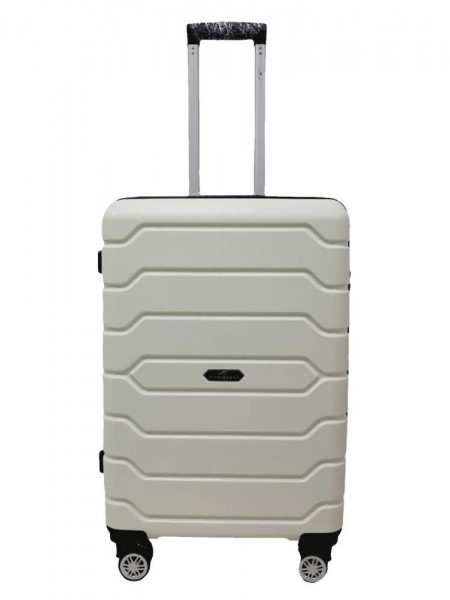 Валіза середня M поліпропілен Madisson Snowball 01103 67×45×27 см 73 л Біла