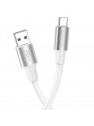 Кабель для заряджання та передавання даних Borofone BX82 Bountiful USB to USB-C 1 m 3 A White
