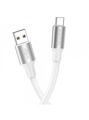 Кабель для заряджання та передавання даних Borofone BX82 Bountiful USB to USB-C 1 m 3 A White