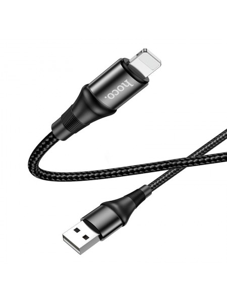 Кабель Hoco X50 Excellent USB на Lightning 1 m 2.4A Black
