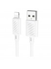 Кабель для заряджання передавання даних Hoco X88 Gratified USB to Lightning 2.4 A 1 m White