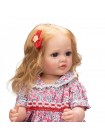 Силіконова колекційна лялька Reborn Doll Дівчинка Лілі Повністю Анатомічна Висота 55 см (607)