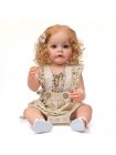 Силіконова колекційна лялька Reborn Doll Роксі Вінілова Висота 55 см (622)