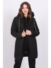 Куртка жіноча зимова з кишенями Актуаль 205 плащівка igle чорний 42