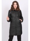 Куртка жіноча зимова з кишенями Актуаль 205 плащівка inka чорний 50