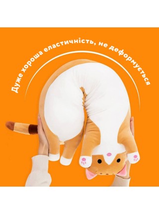 Подушка-обіймашка Кіт SBTast Жовтогарячий 50 см