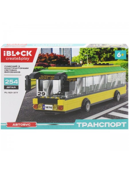 Конструктор Автобус Iblock 254 дет (PL-921-377)
