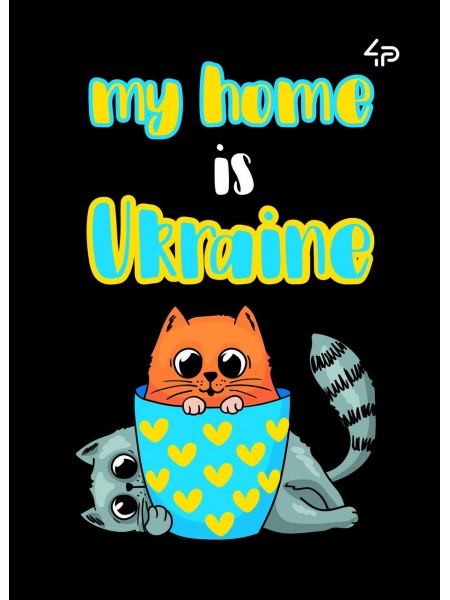 Блокнот 4Profi "Патріотичні коти. Україна мій дім" 40 листов формат А6 905522