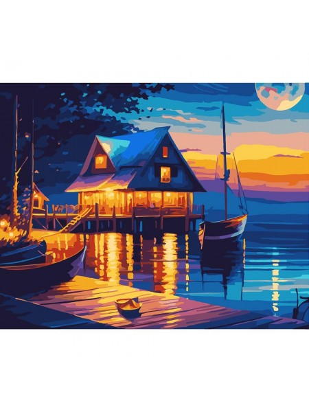 Картина за номерами SANTI Вікенд на озері 40*50 см (954515)