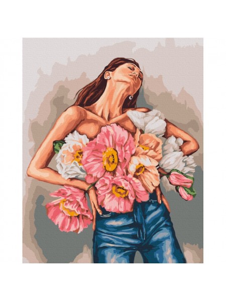 Картина за номерами "Витончена весна" © Дарівниця Майка-хутрішня Brushme BS53569 40х50 см