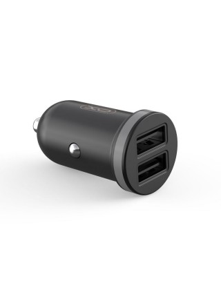 Автомобільний зарядний пристрій XO CC18 Dual 2 USB 2.1A Чорний