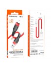Кабель для заряджання та передавання даних Borofone BU35 USB на Micro-USB 2.4 А 1.2 м Red