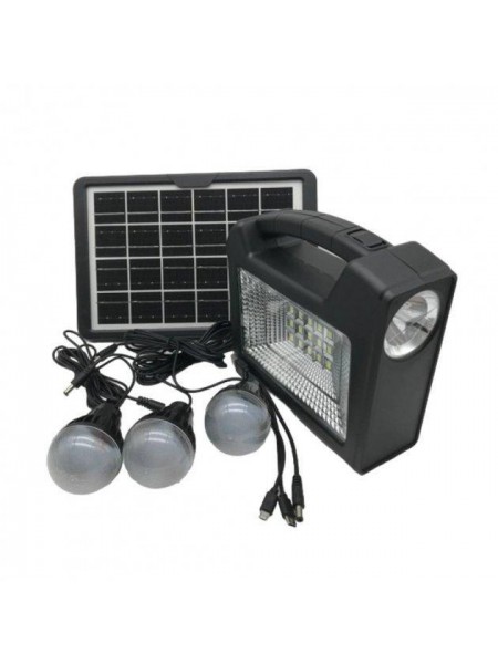 Портативна система освітлення CCLAMP CL-28 Ліхтар + 3 LED-лампи + сонячна панель (3_02989)