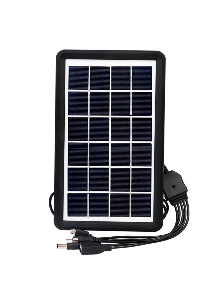 Сонячний зарядний пристрій Easy Power EP-0902 5в1 6 V 3 W Black (3_02832)