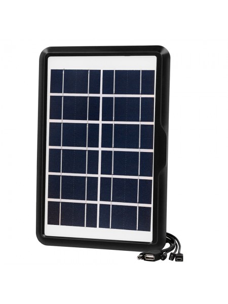 Сонячний зарядний пристрій Easy Power EP-0606A 5в1 6 V 6 W Black (3_02833)