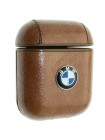 Шкіряний чохол Aare BMW для навушників AirPods/AirPods 2 Світло-коричневий (00007695)