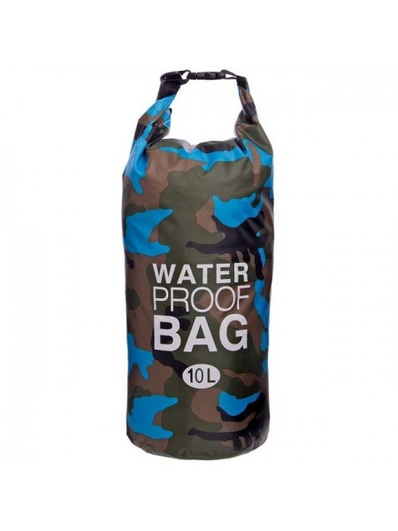 Гермомішок водонепроникний Waterproof Bag 10 л Синій Камуфляж (10602BC)